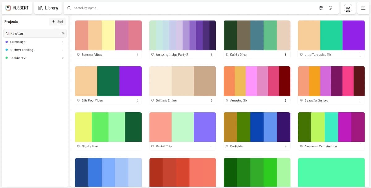 Save your palettes and themes